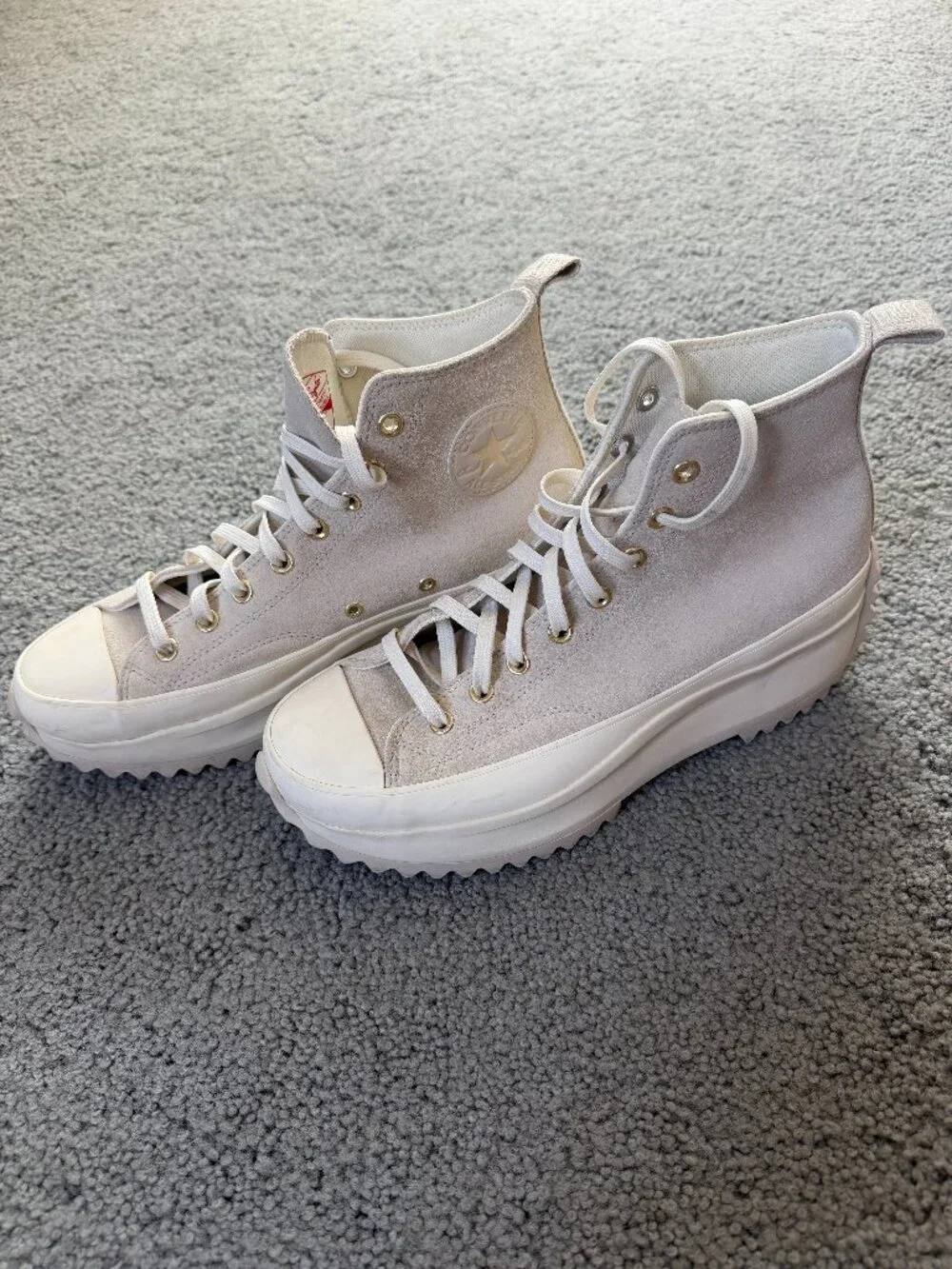 Converse Run Star Hike Platform in Earthy Neutrals - Men's Size 10.5 - Suede EUC - Picture 2 of 15